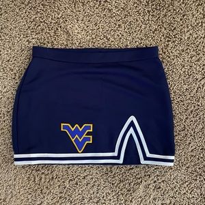WVU mini skirt for tailgating, fits like an XS and is brand new